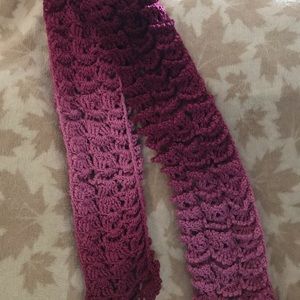 Hand crocheted scarves